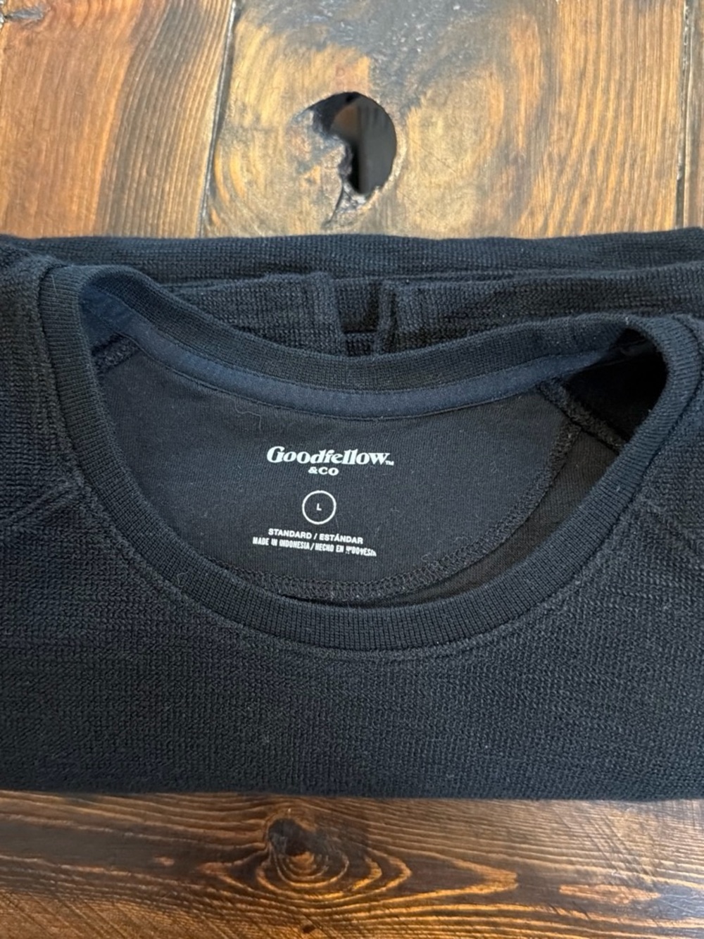 Goodfellow & Co Men's Large Black Crew Neck Sweater